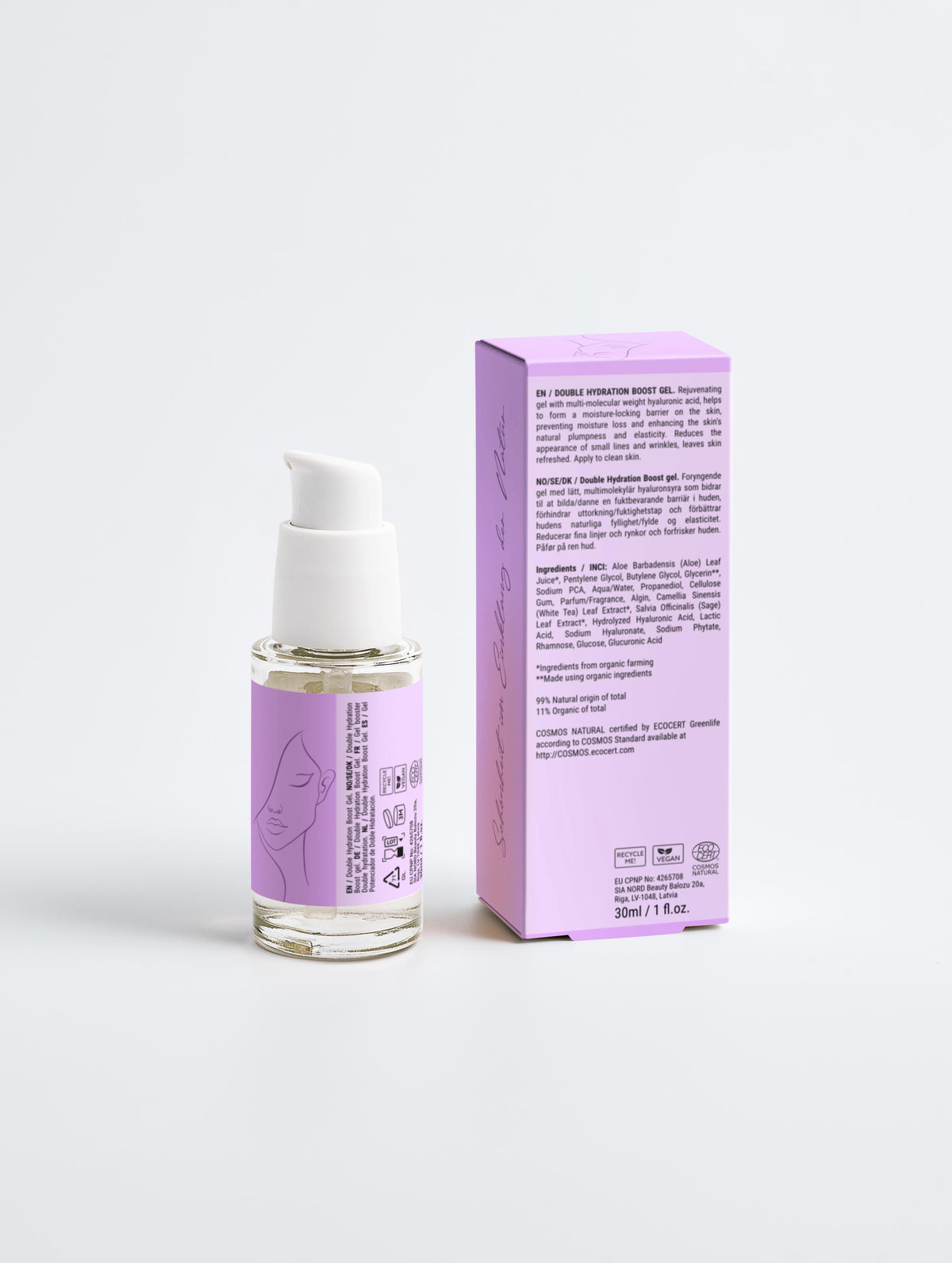 Doppeltes Hydratations-Boost-Gel