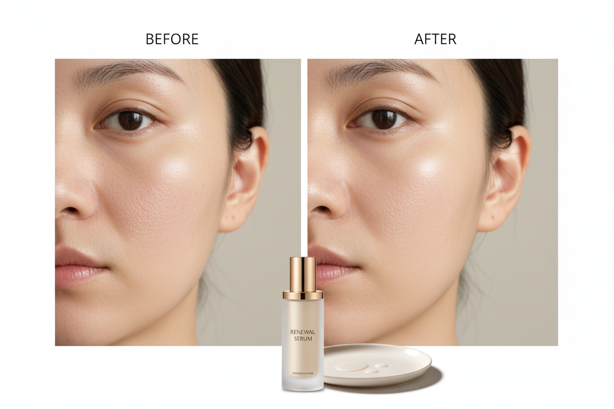 Uneinheitliches Hautbild